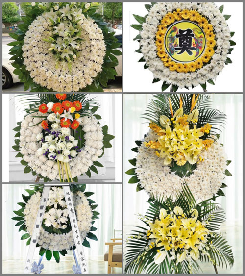 黑龙江黑河北安市东胜乡花圈速递